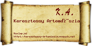 Keresztessy Artemíszia névjegykártya